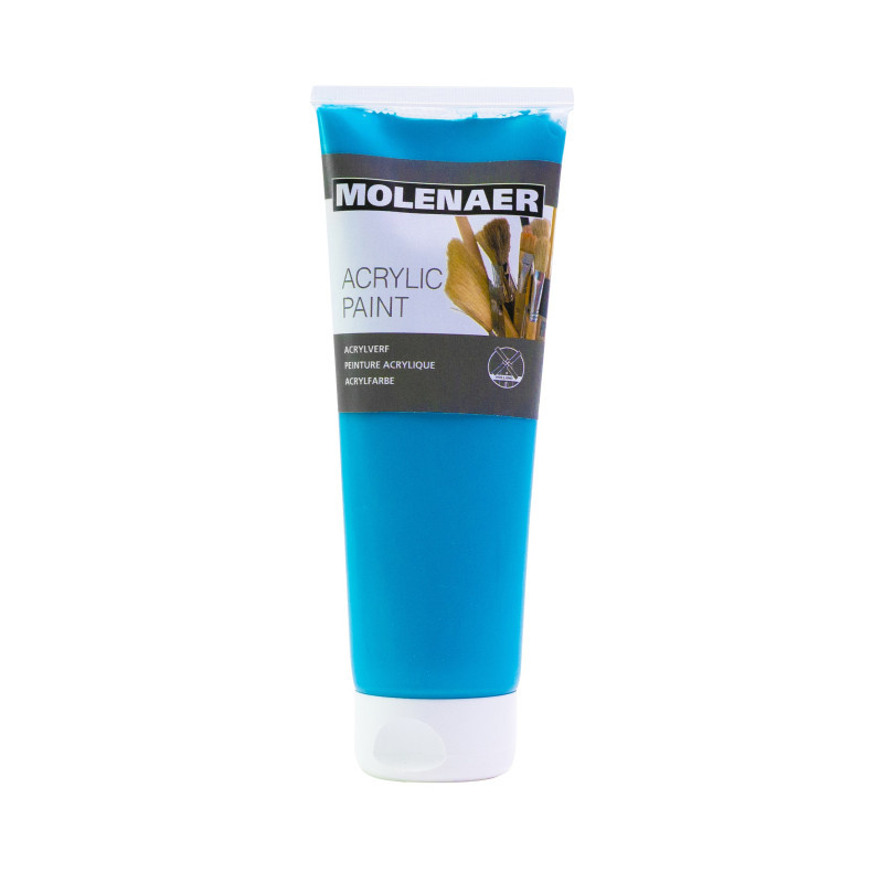 Akrylová barva Molenaer - 250 ml / tyrkysová