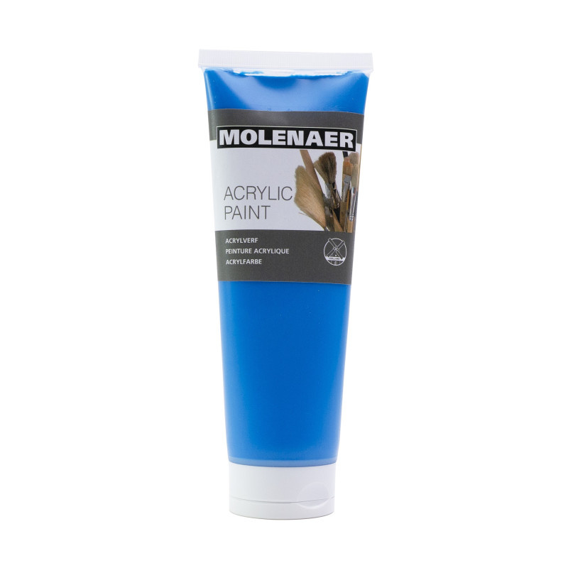 Akrylová barva Molenaer - 250 ml / modrá