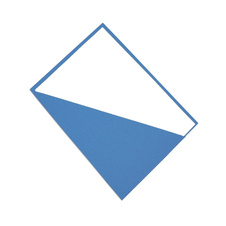 Desky se šikmým rohem - modrá