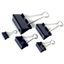 Klipy kovové černé - 32 mm