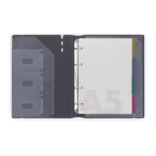 Kroužkový záznamník VERDE Karis A5 - 90 l / cihlová