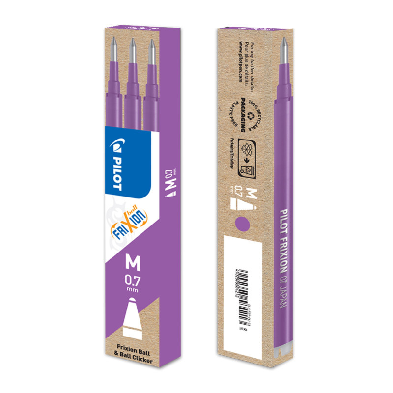 Náplň Pilot FriXion 0,7 - lila / 3 ks