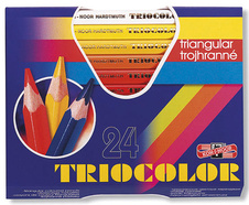 Pastelky Koh-i-noor Triocolor silné / trojhranné / 24ks