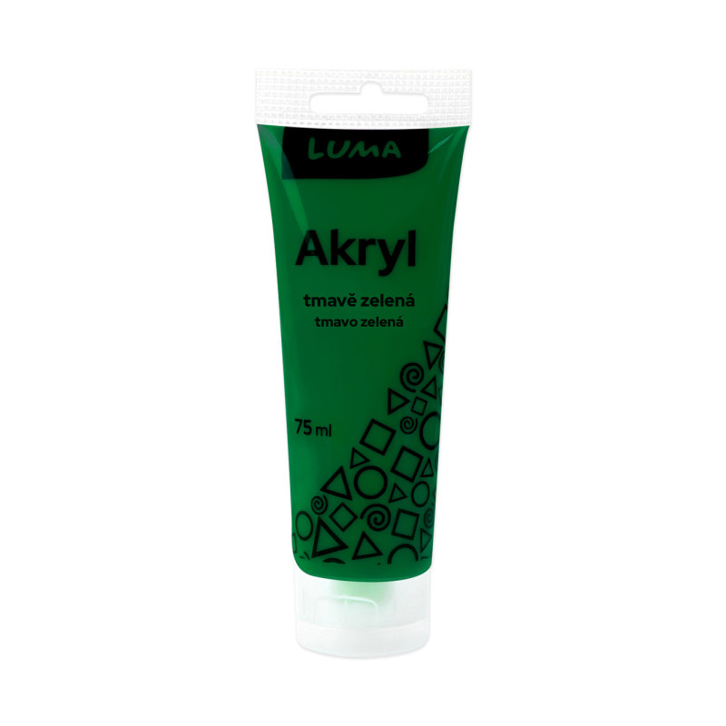 Akrylová barva LUMA - 75 ml / tmavě zelená