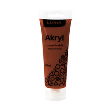 Akrylová barva LUMA - 75 ml / tmavě hnědá