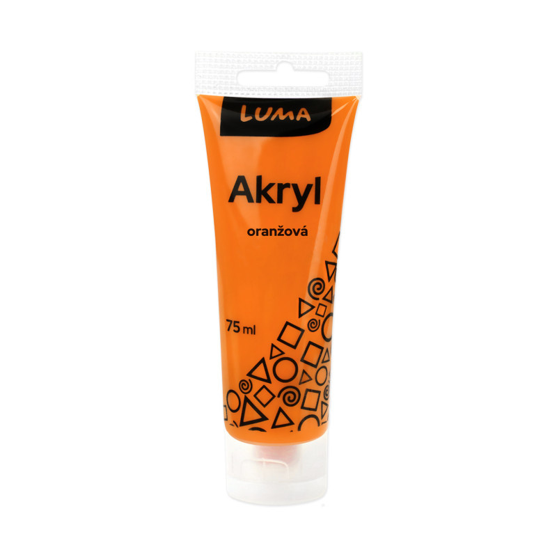 Akrylová barva LUMA - 75 ml / oranžová