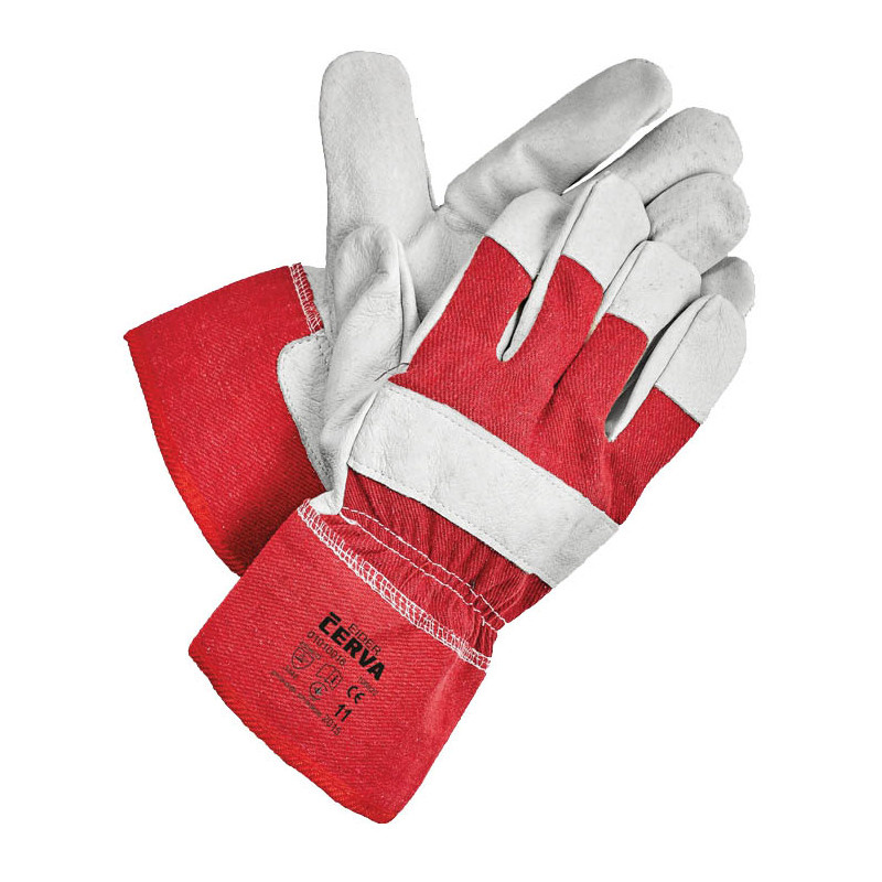 Ochranné rukavice kombinované - EIDER / vel.11 červená