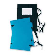 Spisové desky s tkanicí - A4 / černá