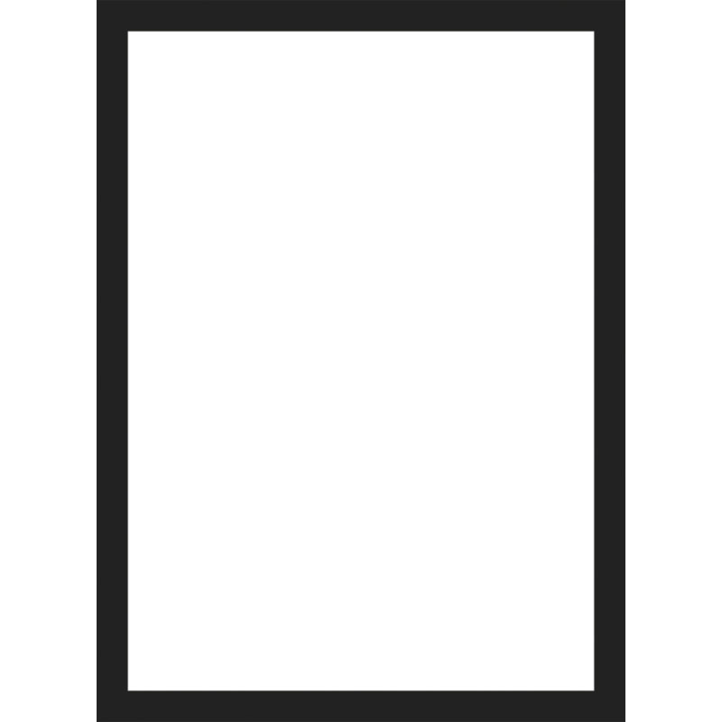 Magnetický informační rámeček LEAN - A4 / 230 x 317 mm / černá / 10 ks