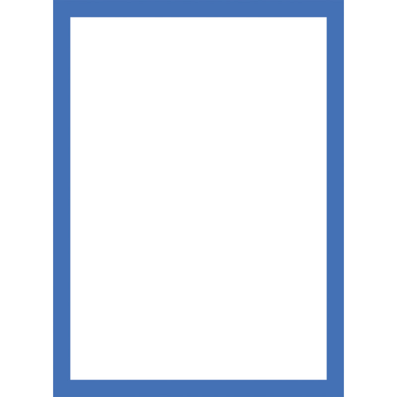 Magnetický informační rámeček LEAN - A4 / 230 x 317 mm / modrá / 10 ks