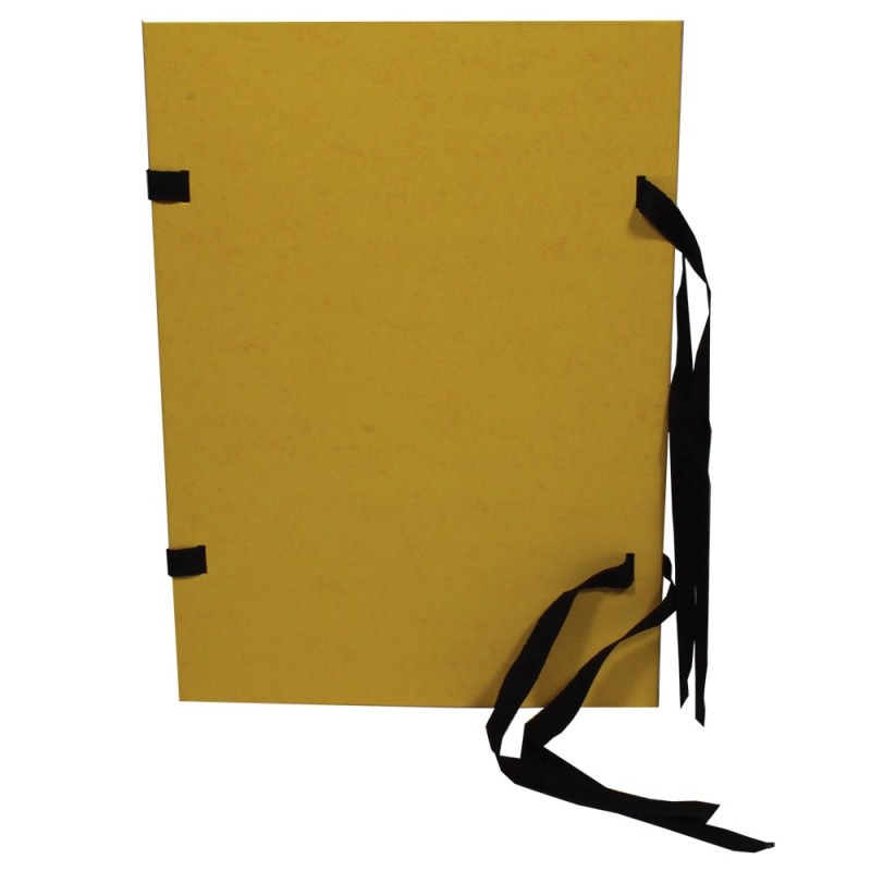 Spisové desky s tkanicí prešpánové - žlutá