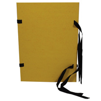 Spisové desky s tkanicí prešpánové - žlutá