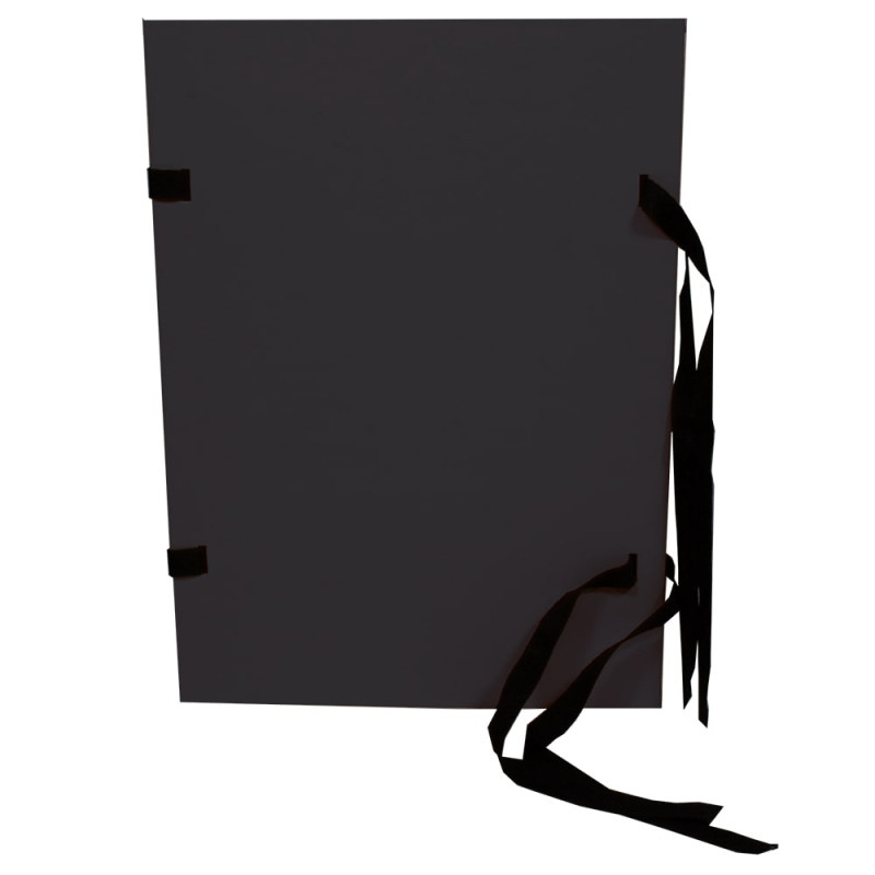 Spisové desky s tkanicí prešpánové - černá