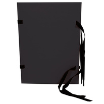 Spisové desky s tkanicí prešpánové - černá