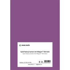 Barevný karton - A4 / 160 g / fialová