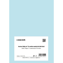 Barevný karton - A4 / 160 g / světle modrá