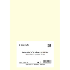 Barevný karton - A4 / 160 g / vanilková