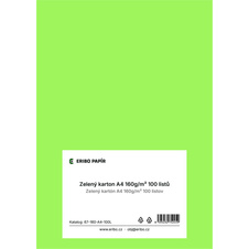 Barevný karton - A4 / 160 g / jarní zelená