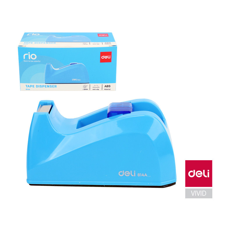 Stolní odvíječ lepicí pásky DELI - modrá