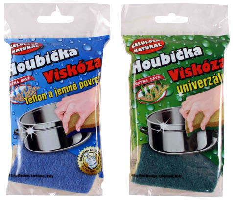 Houbičky na nádobí celulosa Natural
