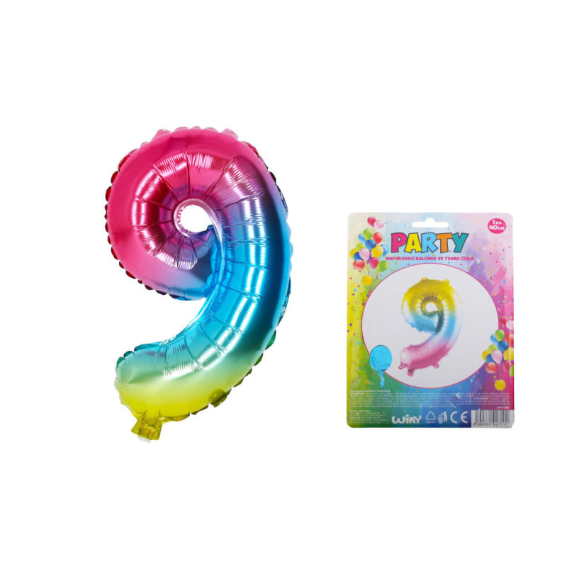 Balónek nafukovací č.9 / duhový