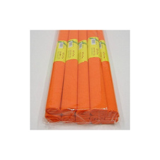 Krepový papír - role / 50 x 200 cm / oranžová