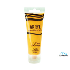 Akrylová barva LUMA - PASTEL / 75 ml / oranžová