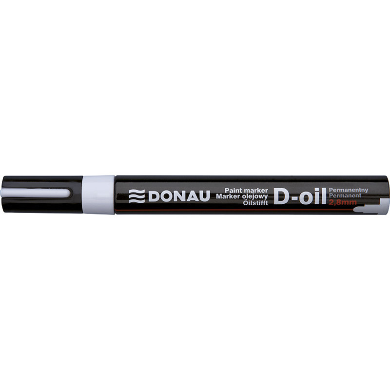 Popisovač olejový Donau D-oli - bílá / 2,8 mm