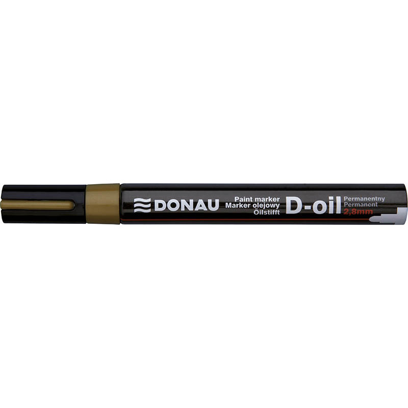 Popisovač olejový Donau D-oli - zlatá / 2,8 mm