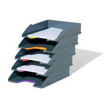 Kancelářský box Varicolor Tray set - šedo-barevný / 5 zásuvek