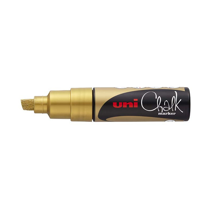 Popisovač křídový UNI Chalk Marker PWE-8K / zlatá