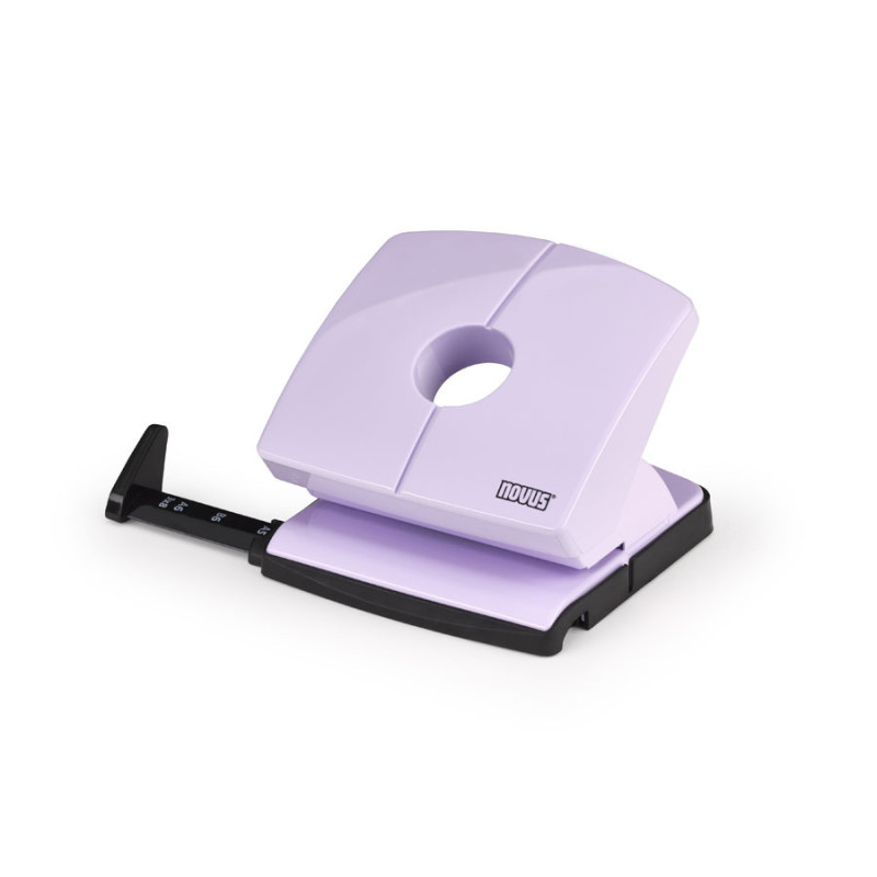 Kancelářský děrovač Novus B 220 Color ID / fialovo-růžová - 20 listů