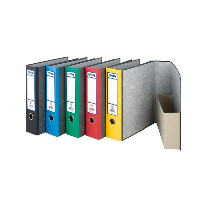 Pořadač archivní Emba A4 papírový / 8 cm / červená