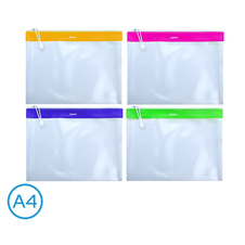 Spisové desky LUMA na zip síťované - A4 / barevný mix