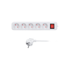Prodlužovací přívody s vypínačem - 5 zásuvek / 1,5 m