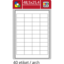 Print etikety A4 pro laserový a inkoustový tisk / 30 archů - 48,5 x 25,4 mm (40 etiket / arch)