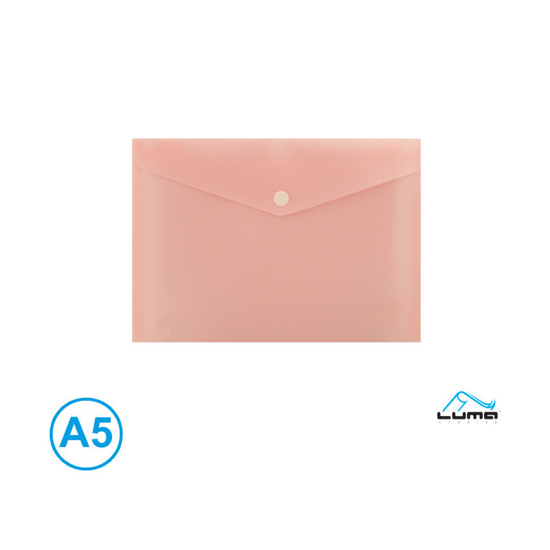 Spisové desky s drukem LUMA - A5 / pastelová oranžová