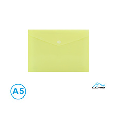 Spisové desky s drukem LUMA - A5 / pastelová žlutá