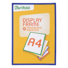 Kapsy samolepicí Display Frame - A4 / modrá