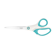 Nůžky Leitz WOW kancelářské titanové 20,5 cm / bílo-tyrkysová
