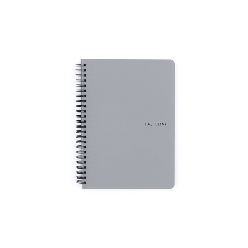 Blok kroužkový PASTELINi - A5 / linka / šedá