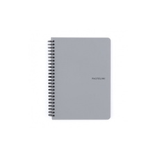 Blok kroužkový PASTELINi - A5 / linka / šedá