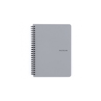 Blok kroužkový PASTELINi - A5 / linka / šedá