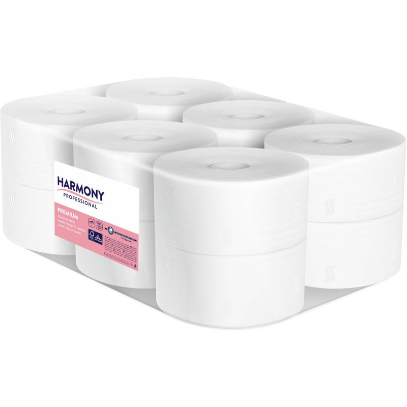 Papír toaletní Harmony Jumbo 100 % celulóza - průměr 190 mm