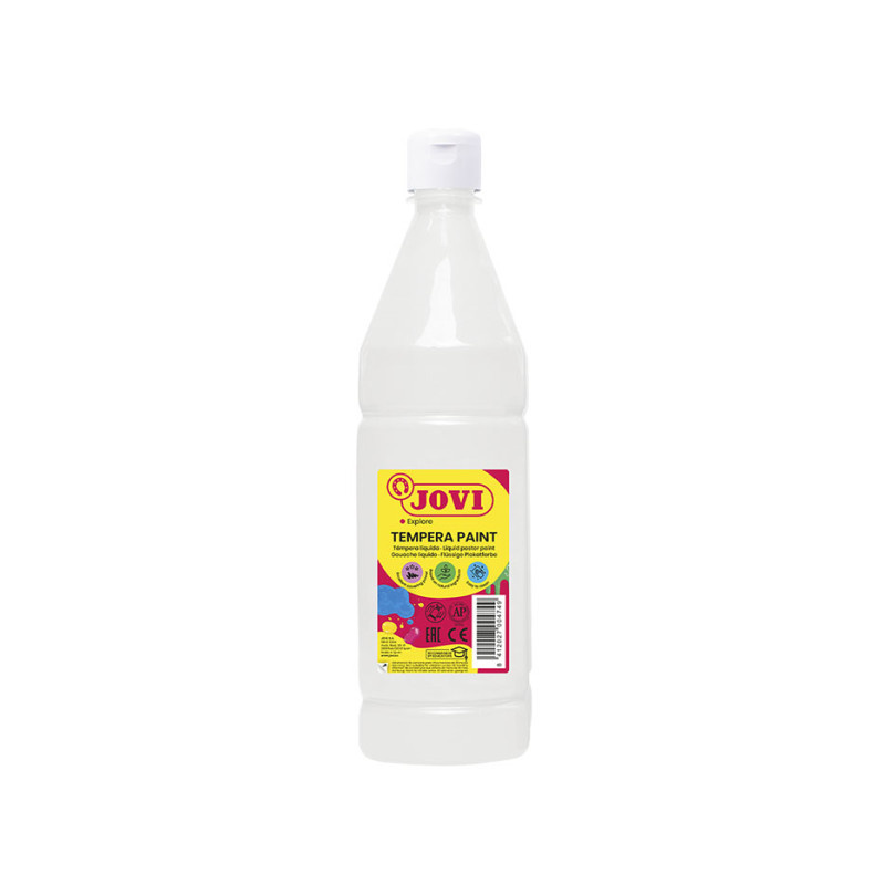 Tekuté temperové barvy JOVI PREMIUM v lahvi - 1000 ml / bílá