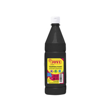 Tekuté temperové barvy JOVI PREMIUM v lahvi - 1000 ml / černá
