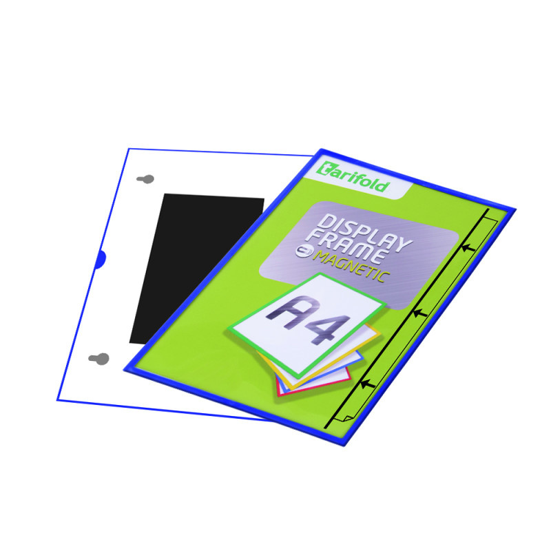 Kapsy magnetické Display Frame - A4 / modrá