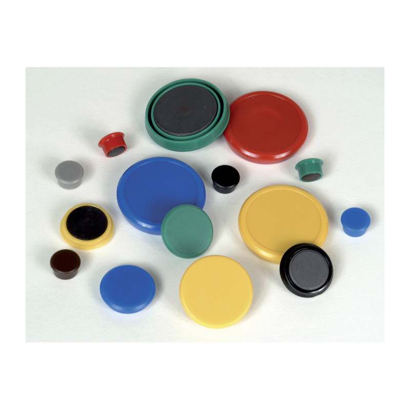 Magnety - průměr 24 mm/ bílé/ 10 ks