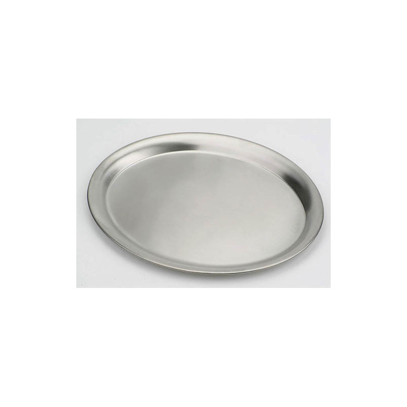 Podnos oválný 30 x 22 cm - nerezový