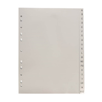 Rozdružovač A4 plastový šedý - A - Z